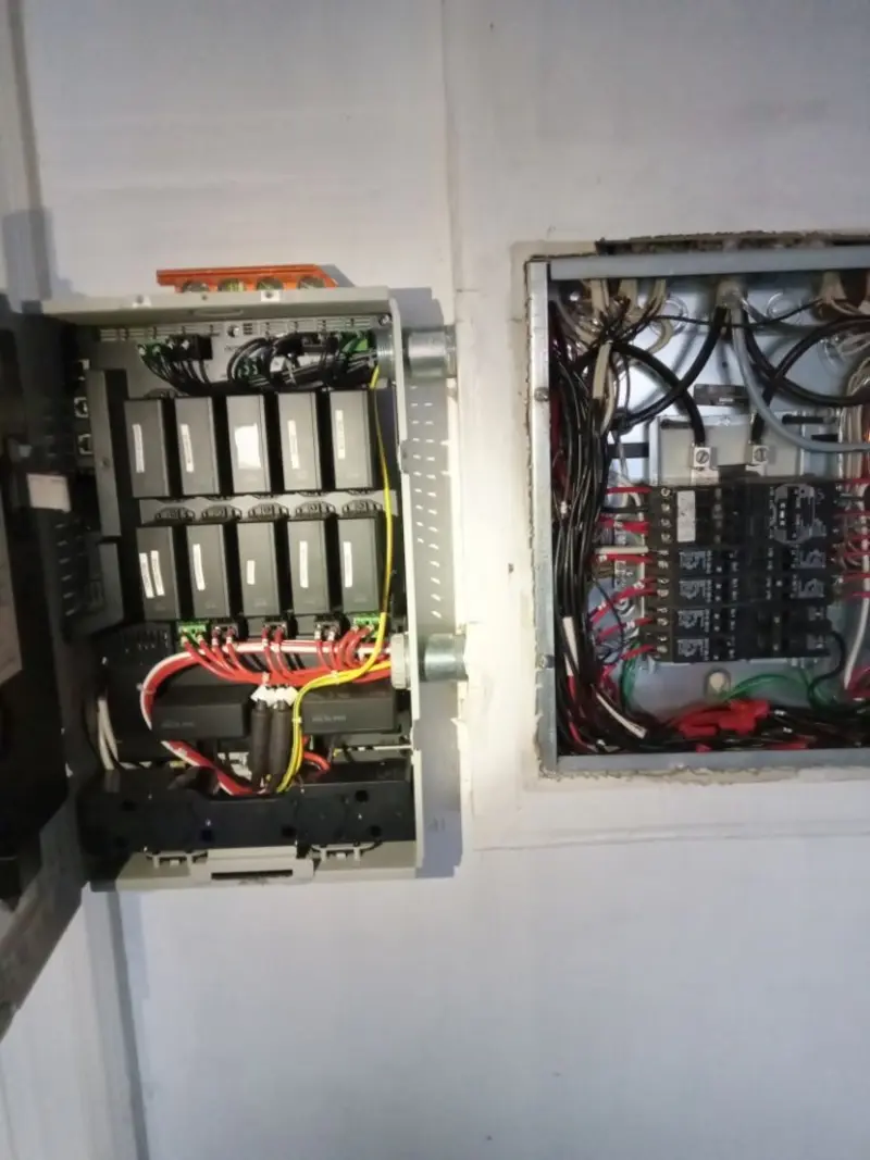 Electrical panel upgrade completed for Security Camera Wiring in Wind Lake